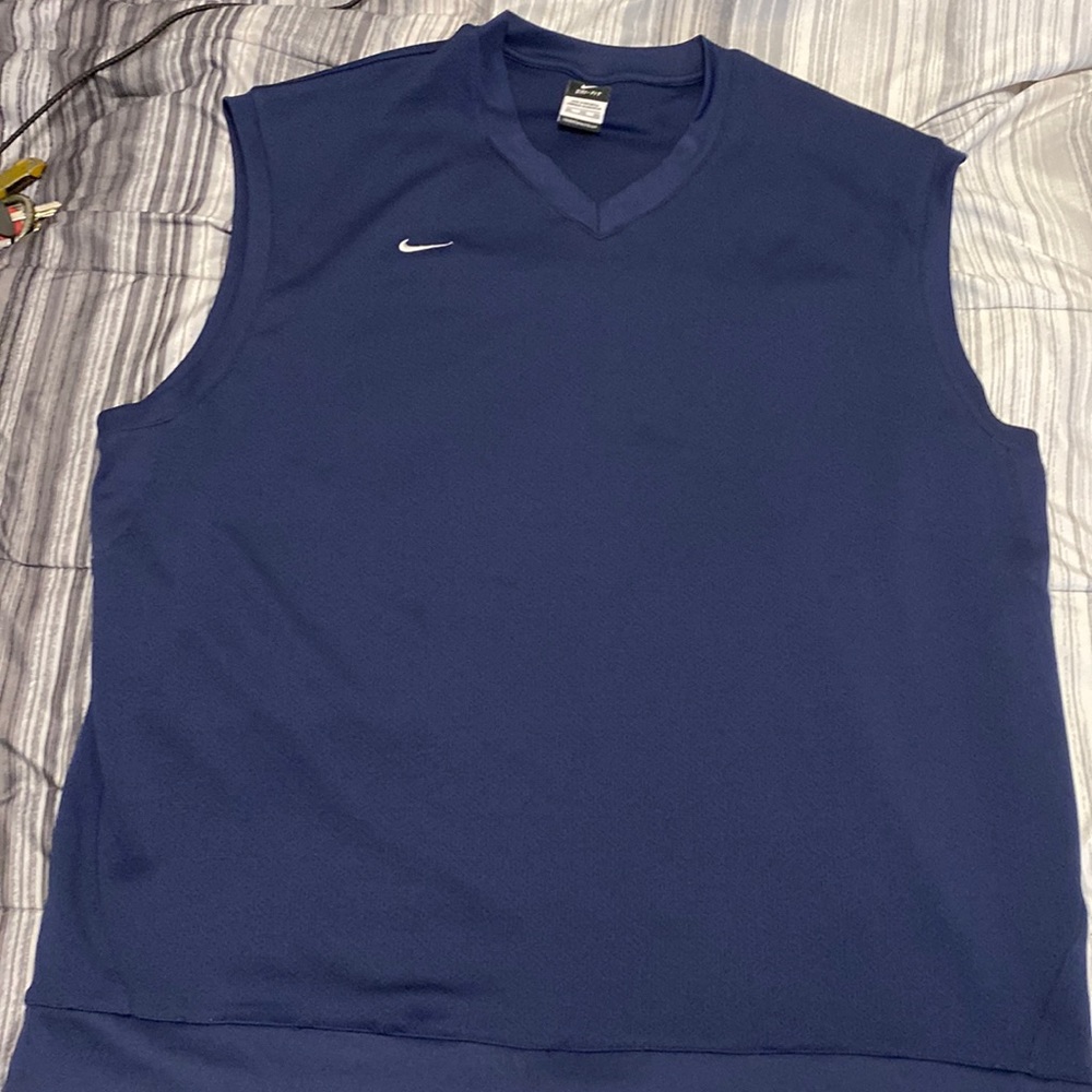 Nike Blue Sleeveless Men's Shirt